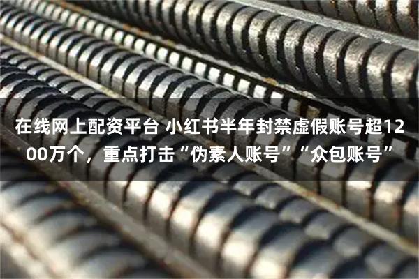 在线网上配资平台 小红书半年封禁虚假账号超1200万个，重点打击“伪素人账号”“众包账号”
